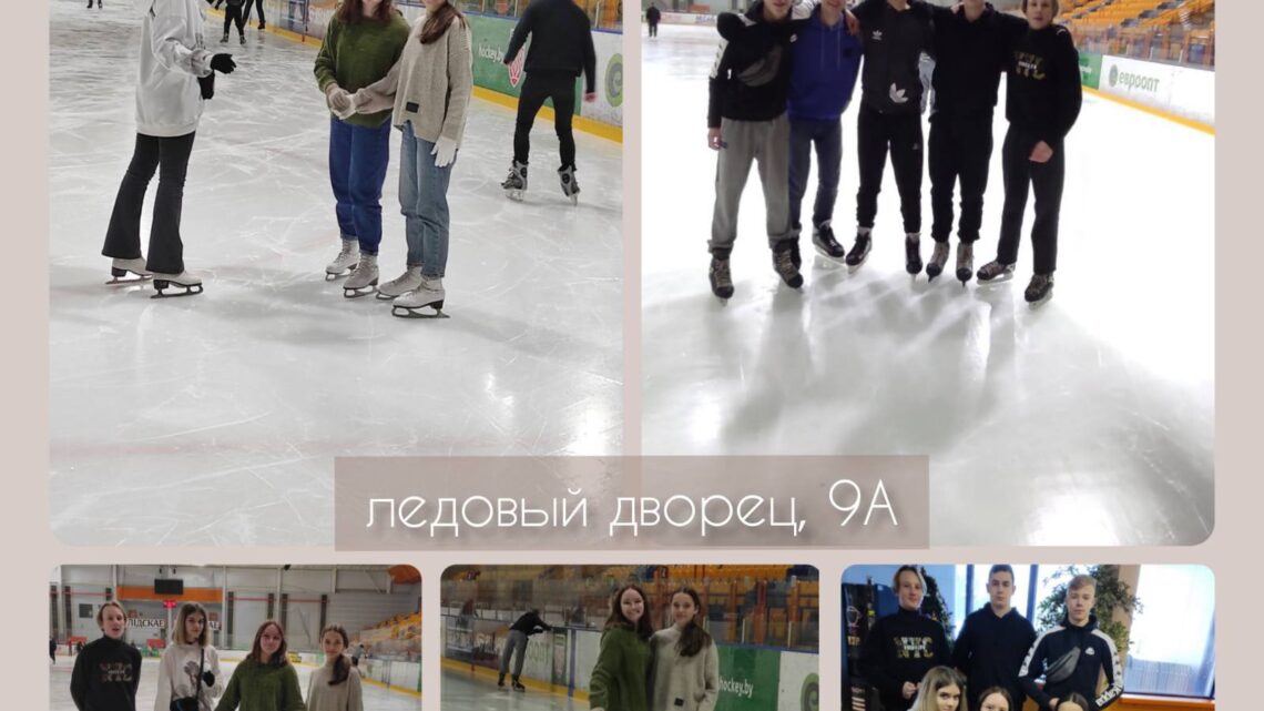 Сегодня учащиеся 9А класса посетили Ледовый дворец.