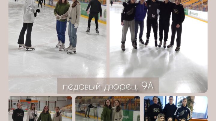 Сегодня учащиеся 9А класса посетили Ледовый дворец.