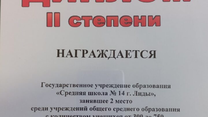 У нас ДИПЛОМ II СТЕПЕНИ за 2021