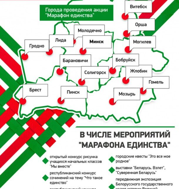Лида будет принимать «Марафон единства» 10 и 11 января, Гродно – 17 и 18 января. Лида будет принимать «Марафон единства» 10 и 11 января, Гродно – 17 и 18 января.