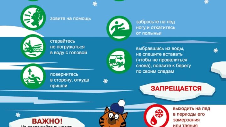 При выходе на лед будьте осторожны!
