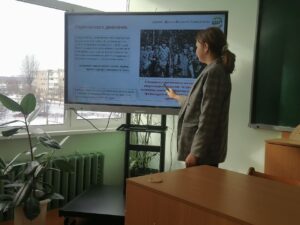 Сегодня 3 февраля в СШ№14 г. Лиды прошёл информационный час проекта «ШАГ»