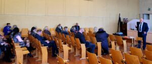 10.02.2022 в СШ 14 г.Лиды прошла встреча трудового коллектива с врачом по медицинской профилактике Центра дружественного подросткам Выдронком И.А.