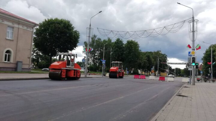 ⚠️По ул. Советской продолжается ремонт  дорожного покрытия.