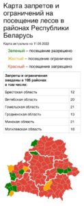 Актуальная карта запретов и ограничений на посещение лесов 11 сентября
