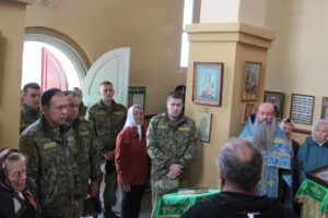 В Лиде прошла встреча участников Крестного хода с пограничниками