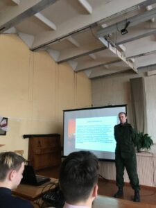 Информационно-разъяснительное мероприятие по доведению содержания и ответственности за нарушение ст. 132 «Вербовка, обучение, финансирование и использование наемников»; ст. 133 «Наемничество». ст. 361.3 «Участие на территории иностранного государства в вооруженном формировании или вооруженном конфликте, военных действиях, вербовка либо подготовка лиц к такому участию»