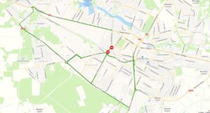 Схема движения транспортных средств в связи с реконструкцией железнодорожного переезда в Лиде, сообщает Лидский РОВД.