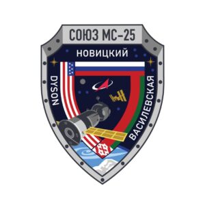  Белорусский флаг на эмблеме экипажа пилотируемого корабля «Союз МС-25»!