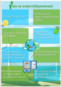 Информационный плакат на тему энергосбережения.Задание 2.1.8