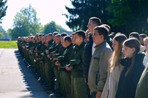 Кадеты клуба «Грачи» приняли участие в митинге-реквиеме в честь героя Беларуси Андрея Ничипорчика